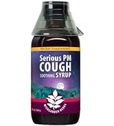 WishGarden Herbs Serious Cough PM Soothing Syrup - Natural Herbal Nighttime Cough Suppressant for...