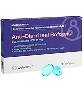 WELMATE Anti-Diarrheal SoftGels | Loperamide HCL 2 mg | Diarrhea Symptom Relief | Upset Stomach R...