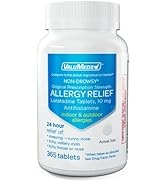 ValuMeds Loratadine 10mg Non-Drowsy 24-Hour Allergy Relief | Antihistamine Alergy/Sinus Support P...