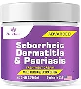 DR. DERM Seborrheic Dermatitis Cream, Psoriasis Cream, Psoriasis Scalp Treatment, Effective for F...